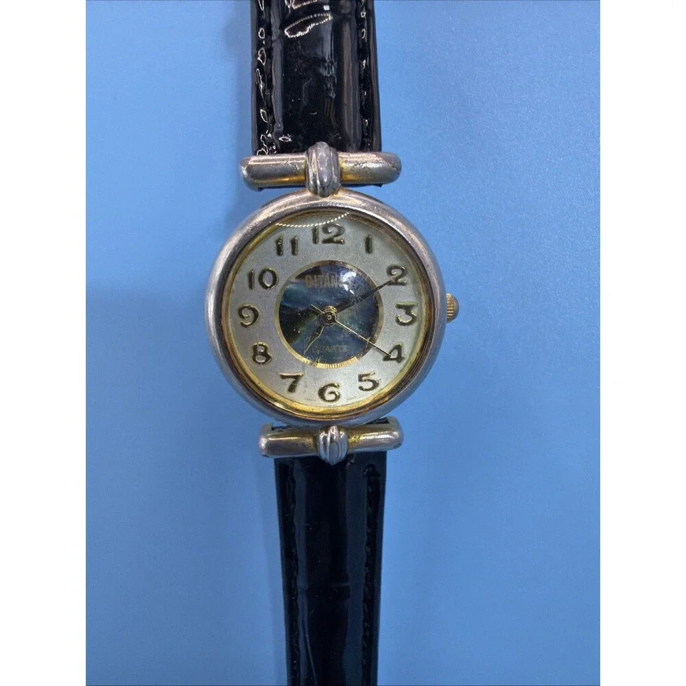 Gitano 8108 Two-Tone Quartz Analog Women's Watch New Leather Band And Battery
